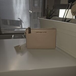Michael Kors Cream Blush Pink Wristlet Wallet